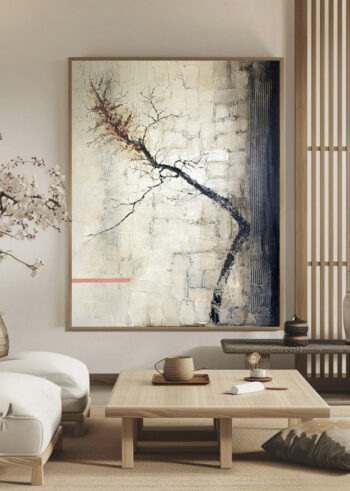 obraz strukturalny do salonu